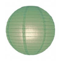 8" Paper Lantern Sage Regular Wire